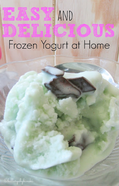 How to make easy and delicious frozen yogurt at home.