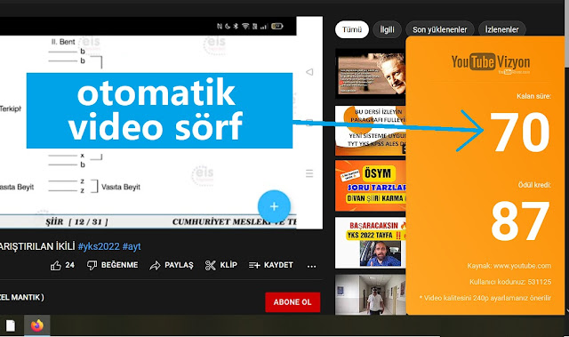 Youtubeabone.com Otomatik Video İzleme Kasma Uygulaması