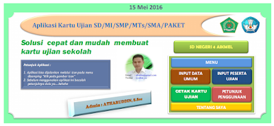 APLIKASI CETAK KARTU PESERTA UJIAN SD/MI/SMP/MTs/MA/PAKET