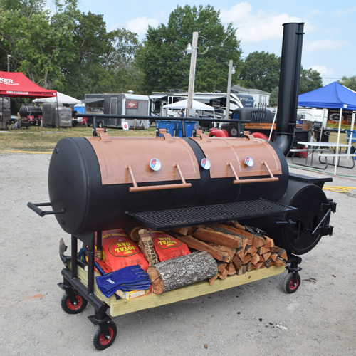 Offset smoker at 2019 Praise The Lard BBQ Contest