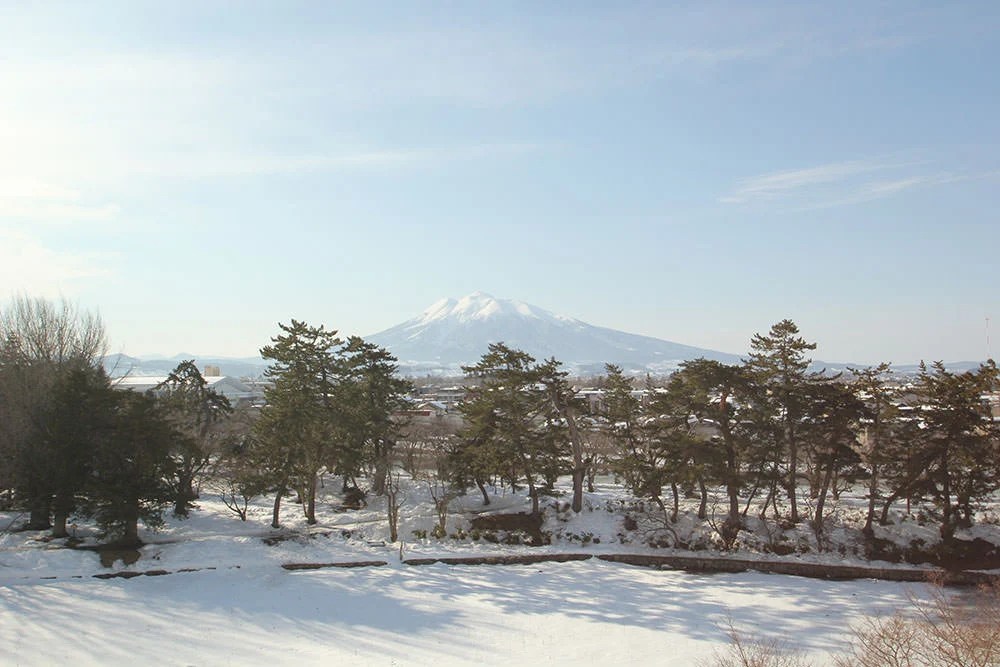 Mt. Iwaki from Hirosaki Castle Park