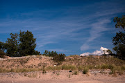 Grass covered dunes landward of Sandy Island Beach (img edit)