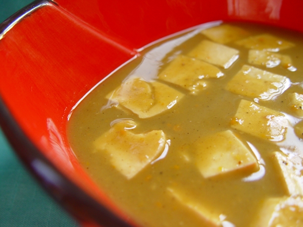 Creamy Vegan Sweet Potato Pumpkin Tofu Stew