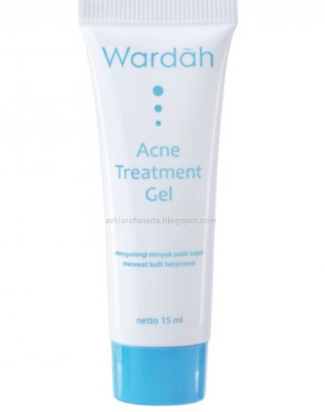  Produk yang akan saya review kali ini ialah salah satu item dari  Review Wardah Acne Treatment Gel