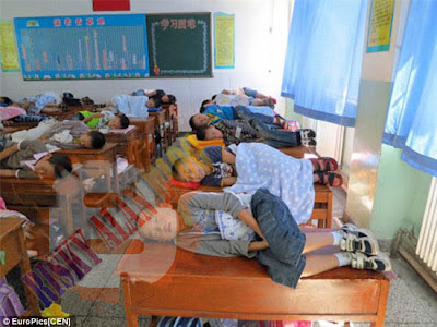aktifitas tidur siang dsekolah dasar 1 Goaxin di Cina bagian barat