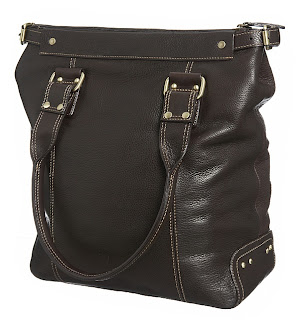 black leather bag