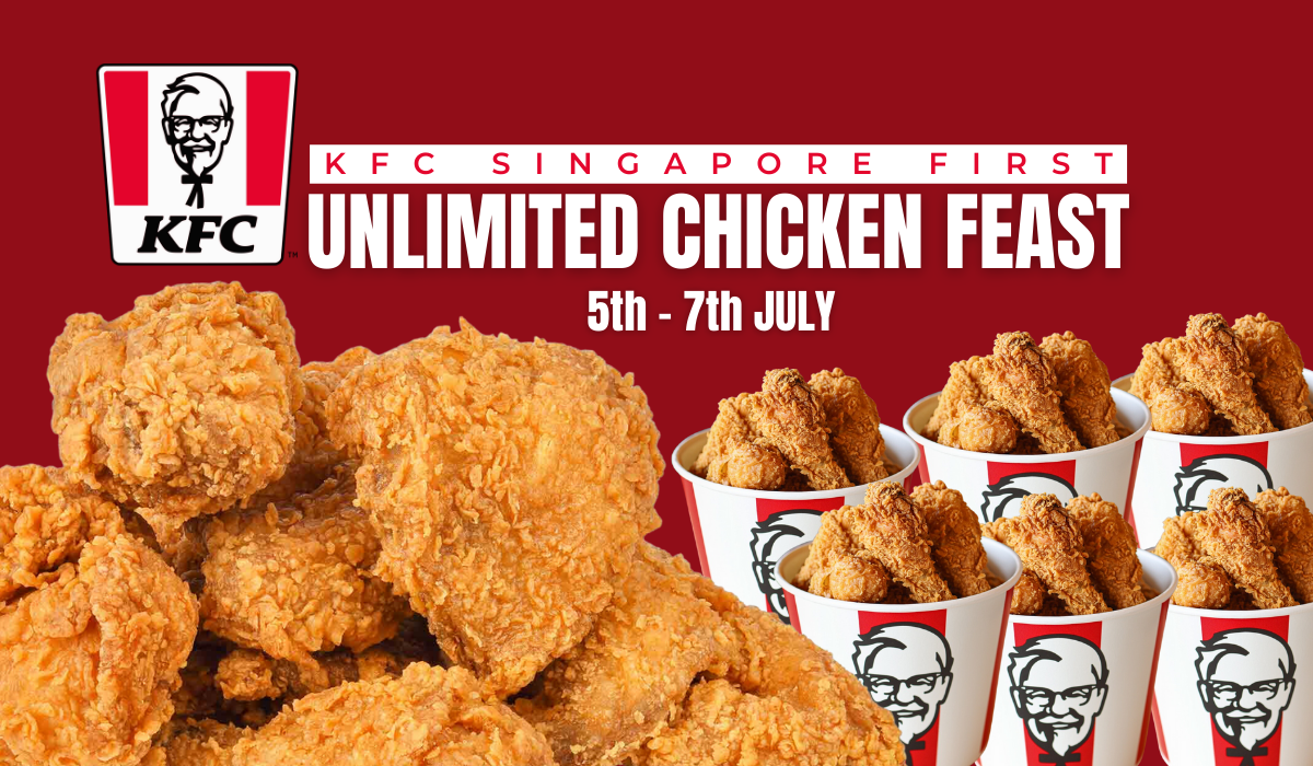 KFC Unlimited Chicken Feast Buffet : From $18.95 per pax
