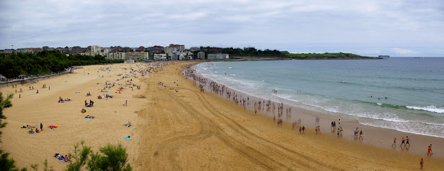 Panoramica de la playa de el sardinero en santander