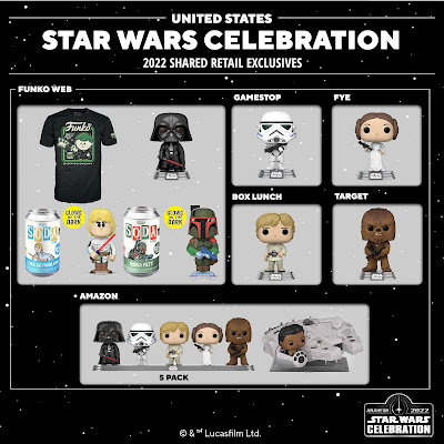 Star Wars Celebration 2022 Exclusive Star Wars Pop! Vinyl Figures by Funko