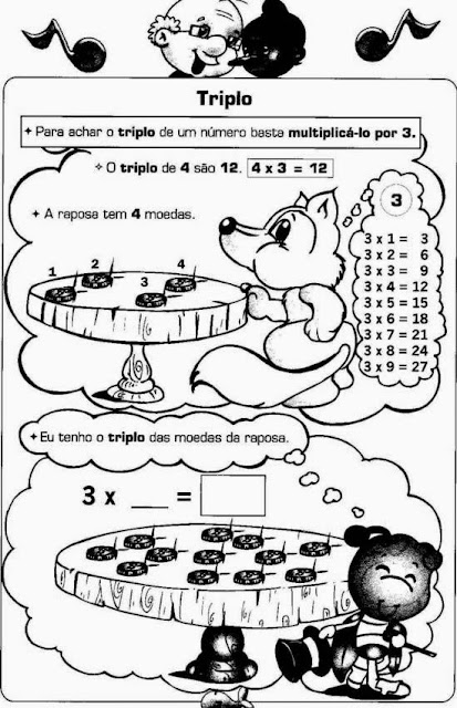 Atividades de matemática do 4° ano