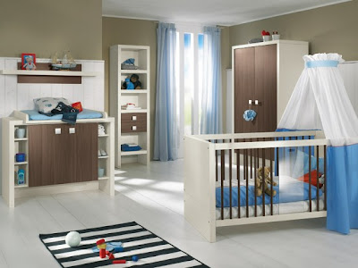 Furniture  Baby Nursery on White And Wood Baby Nursery Furniture Sets 2