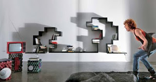 shelves colorfull design