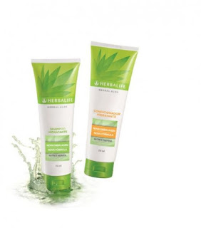 shampoo e condicionador de babosa da herbalife