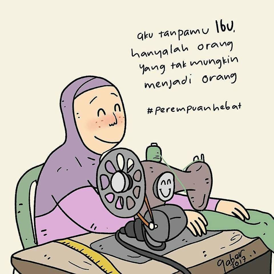 Gambar Kartun Muslimah Ngantuk  Kata Kata Bijak