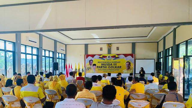 Wakapolres Sumbawa Barat Hadiri Musda III Partai Golkar Tetap Patuhi Prokes Covid-19