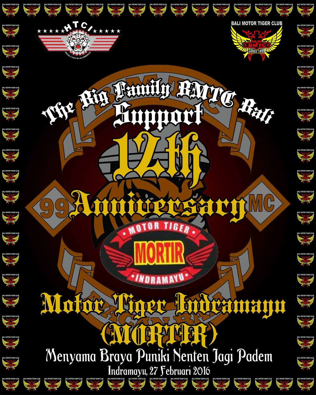 12th Anniversary MORTIR Indramayu Bali Motor Tiger Club