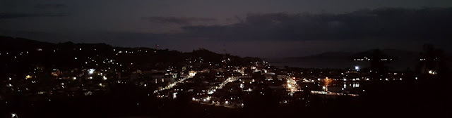 night time highland view of Catbalogan City from Tops Grill