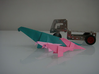 dinosaure origami