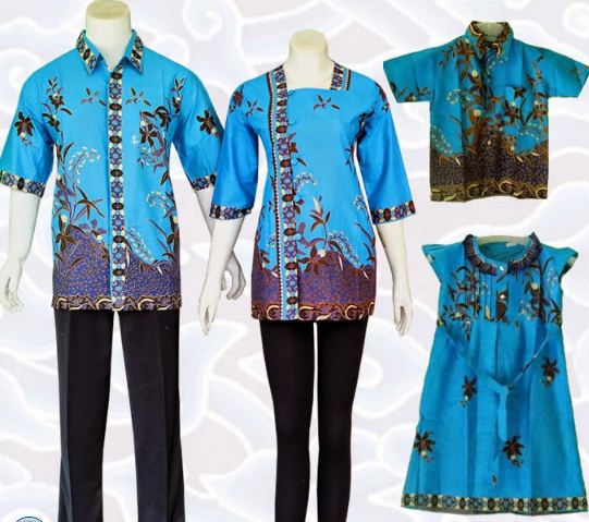 10 Model Baju Batik Keluarga Modern Terbaru 2018