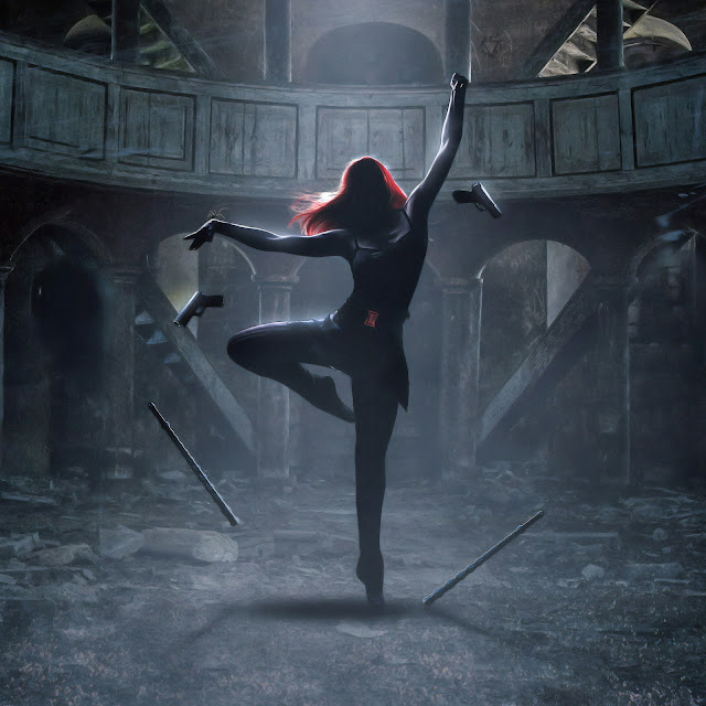 Black Widow The Dance Desktop Wallpaper