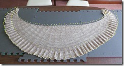 Cinnamon Toast Shawl - Blocking