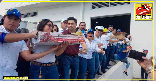 Venezolanos en Miami recaudaron 1000 cajas de comida junto a Carlos Vecchio