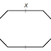 GRE Math Challenge #30:What is the length of the side labeled x of the polygon shown ?