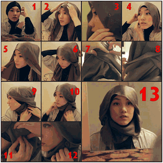 Tutorial Hijab Paris Dian Pelangi dan Segi Empat 2013