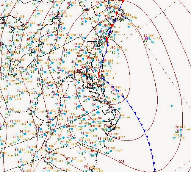 Weather Map East Coast