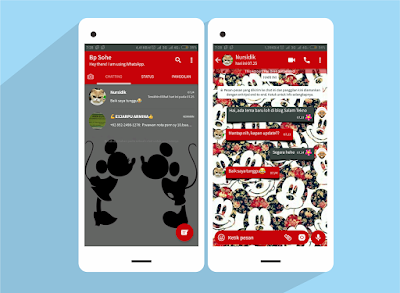 tema whatsapp lucu mickey mouse