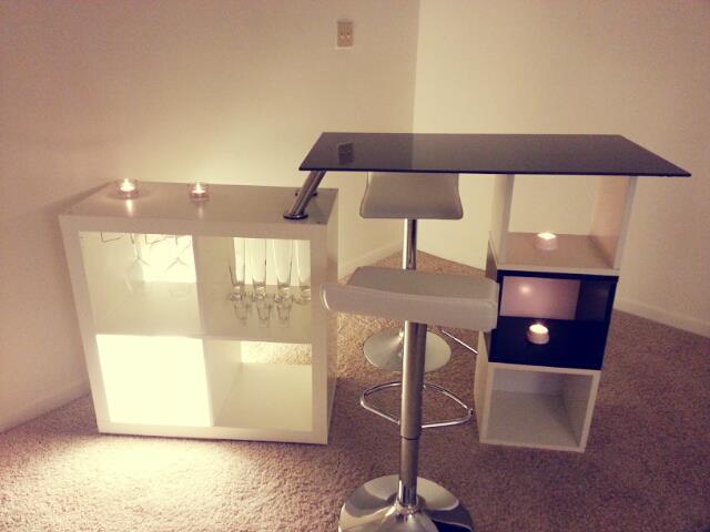Expedit/Cubes Bar table