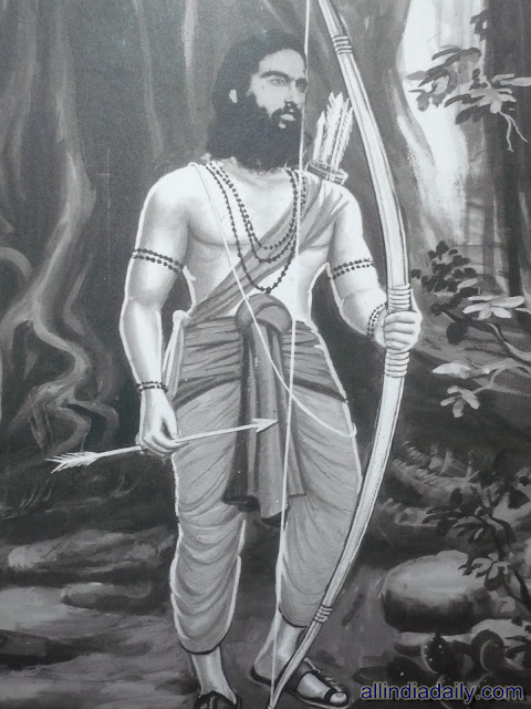 A portrait of Alluri Sitaramaraju