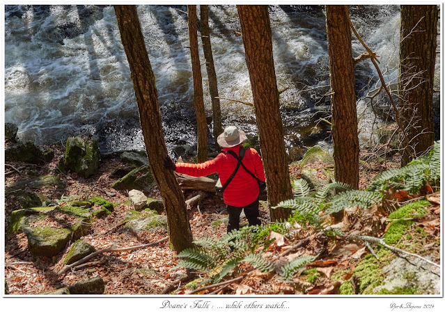 Doane's Falls: ... while others watch...