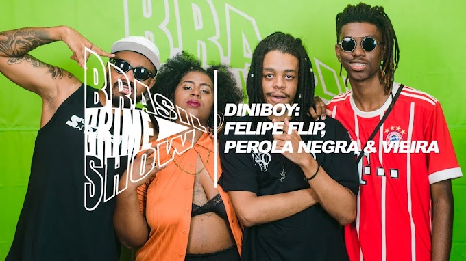 Diniboy, Felipe Flip, Perola Negra e Vieira são o time do novo episodio de Brasil Grime Show