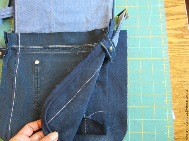 Bag of Old Jeans. Photo Sewing Tutorial.