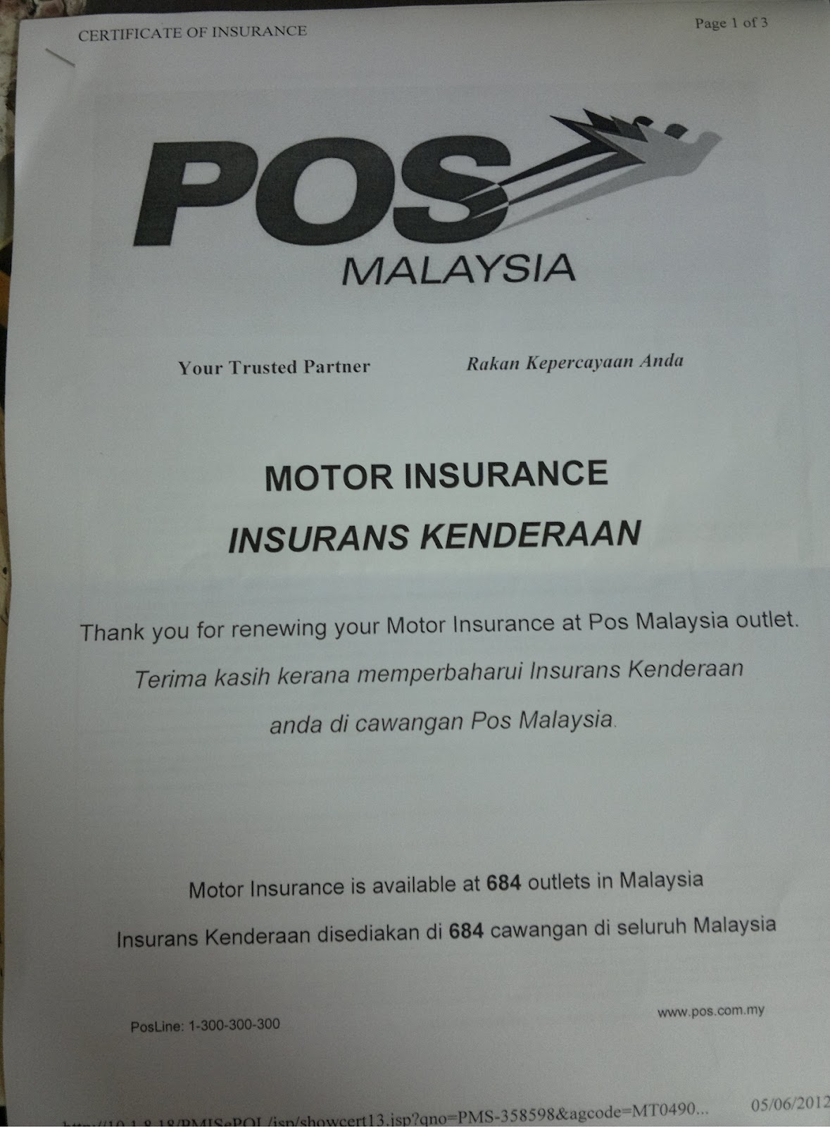 My Life My Work My Love My Desire My Place Bagaimana Untuk Renew Roadtax Motorsikal Di Pejabat Pos