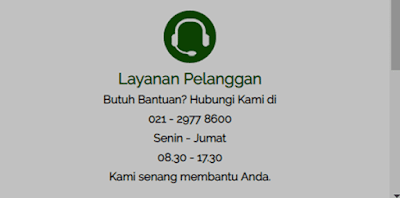 via panggilan untuk menelepon admin clipan finance pusat untuk cek atau informasi permasalahan