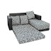Sofa L Bed Minimalis SLB 05 - Motif Hitam