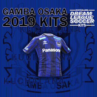  Yang akan saya share kali ini adalah termasuk kedalam home kits Update!!! Gamba Osaka 2019 Kit - Dream League Soccer Kits