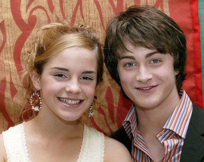 emma watson-daniel radcliffe looks cute