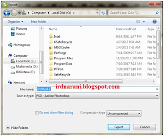 Cara Export File Coreldraw cdr ke Format Photoshop psd