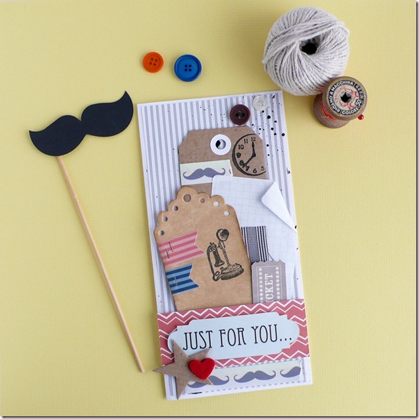 cafe creativo - AnnaDrai - Sizzix - Masculine card - Father's Day - mustache (2)