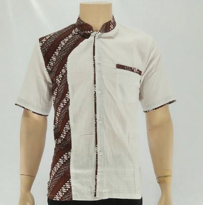 16 Model  Kemeja  Batik  Pria  Kombinasi  Modern Terbaik