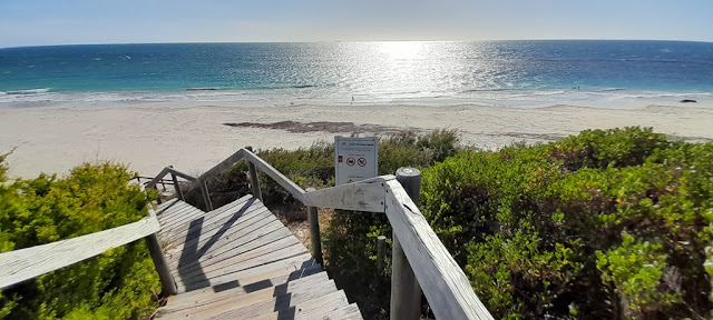 Stairs leading down to South Cottesloe Beach.
