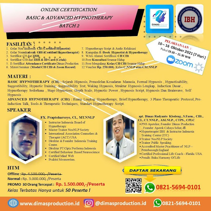 Certified Hypnotist, Certified Hypnotherapist Batch 2