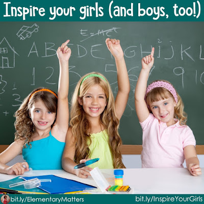 Inspire your girls (and boys, too!) There just aren't enough role models in our lives for girls. But they need encouragement and inspiration just as much as the boys do! Here are some ideas to help them think about!