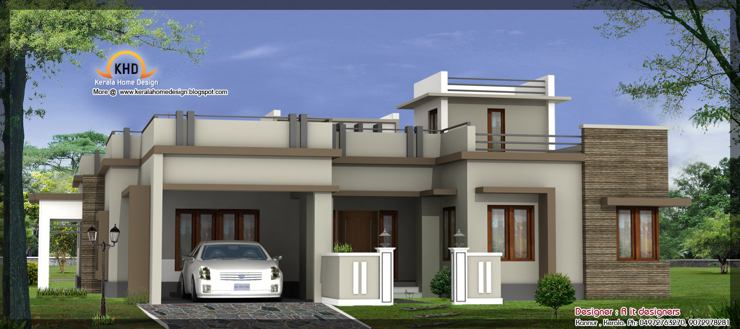 Front Elevation Single Floor House Plan