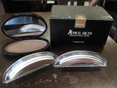 aprilskin sg authentic eyebrow stamp dark brown natural curve immafoosa honest review