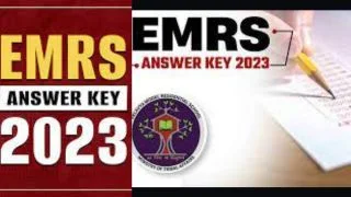Emrs recruitment exam 2023 answer key out || EMRS भर्ती परीक्षा की उत्तर कुंजी जारी....