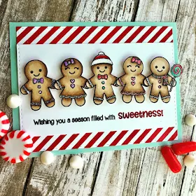Sunny Studio Stamps: Jolly Gingerbread Customer Card by Barbara Tarayao